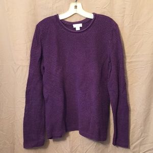 Christopher and Banks Purple Cotton Sweater